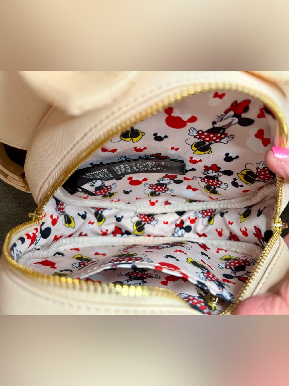 Loungefly Disney Minnie Mouse Pin Collector Mini Backpack - Picture 6 of 7